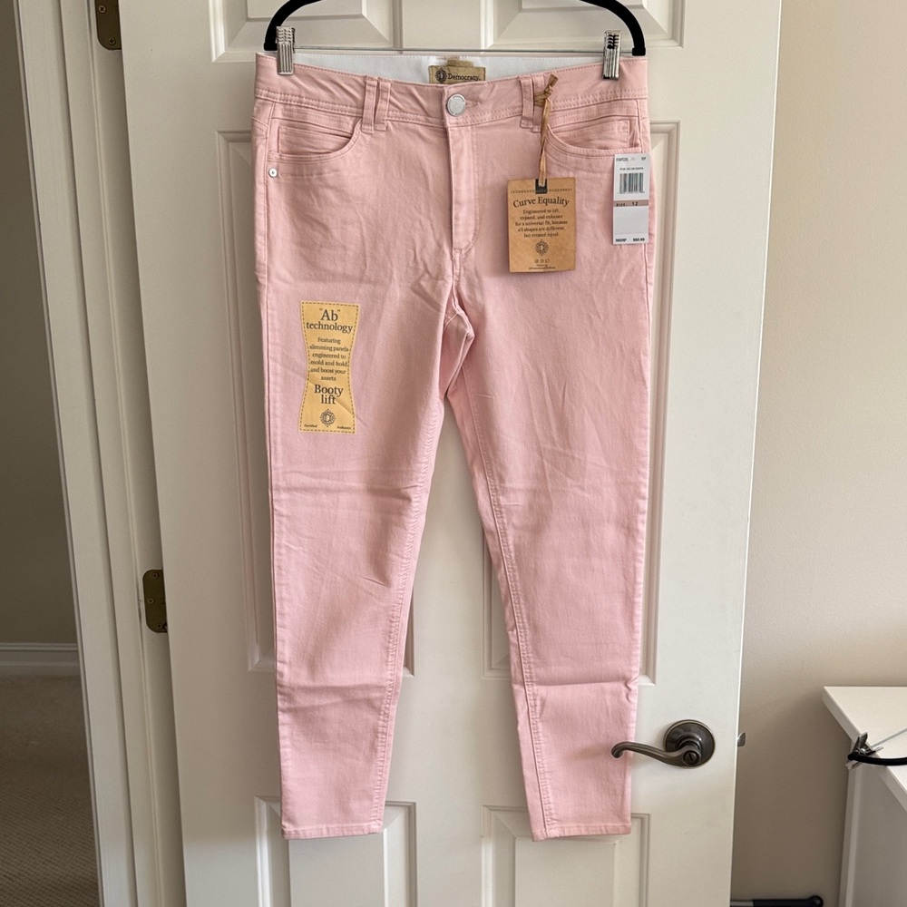 Democracy Light Pink Women's Skinny Jeans NWT